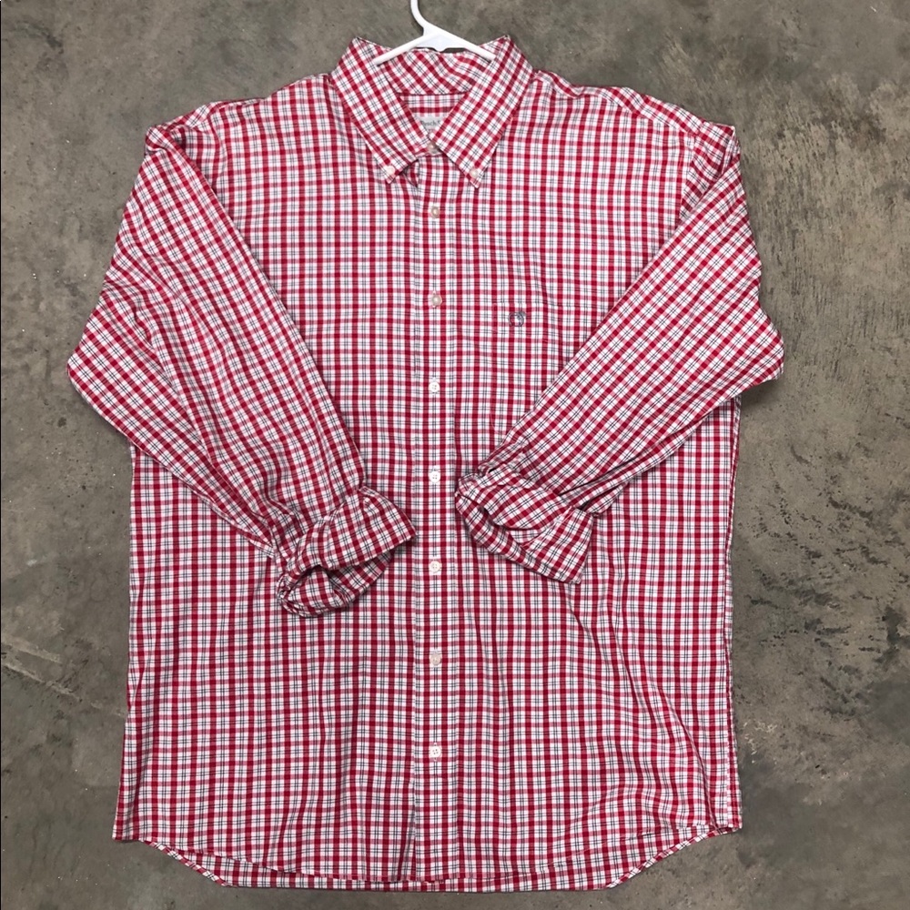 Peach state pride button down
